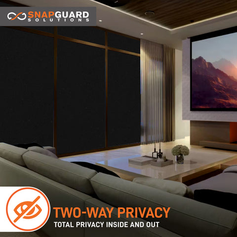 Snapguard Solutions Complete Privacy Window Film - Total Blackout + Lifetime Warranty
