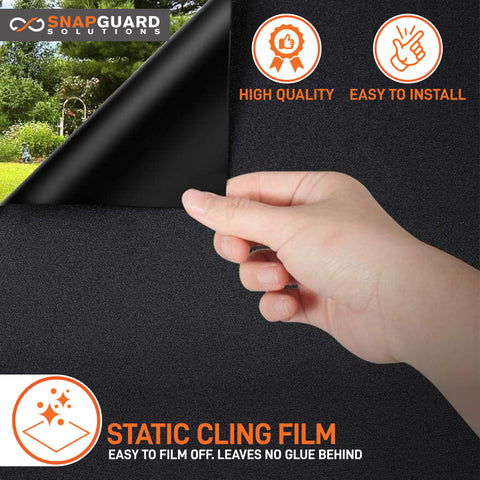 Snapguard Solutions Complete Privacy Window Film - Total Blackout + Lifetime Warranty