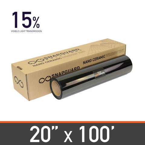Nano Ceramic Window Tint - 20" in x 100' ft + Lifetime Warranty