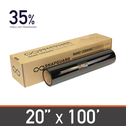 Nano Ceramic Window Tint - 20" in x 100' ft + Lifetime Warranty