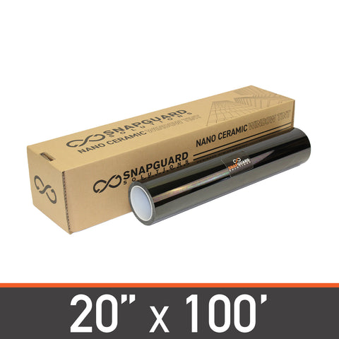 Nano Ceramic Window Tint - 20" in x 100' ft + Lifetime Warranty