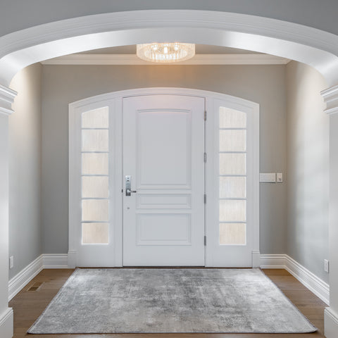 Snapguard Solutions Privacy Frosted - Silver Mist Glass Window Film (Static Cling, Non-Adhesive)