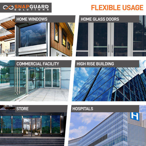 Snapguard Solutions One-Way Window Film - Blue Privacy Tint + Lifetime Warranty