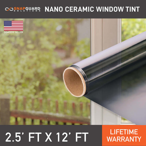 Nano Ceramic Home Window Tint Film - 2.5ft x 12ft